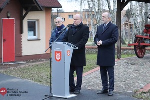 Poseł na Sejm Rzeczypospolitej Polskiej oraz Sekretarz Stanu w Kancelarii Prezesa Rady Ministrów - Jan Dziedziczak, Poseł na Sejm Rzeczpospolitej Polski Jan Mosiński, Radny Sejmiku Województwa Wielkopolskiego Marek Sowa