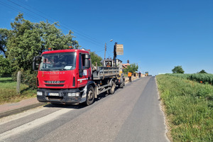 Ulica Zachodnia w trakcie przebudowy