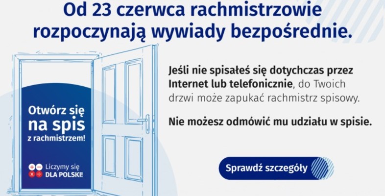 Rachmistrzowie spisowi zapukają do drzwi